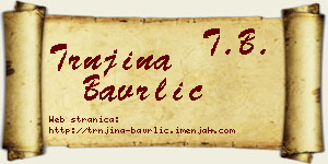Trnjina Bavrlić vizit kartica